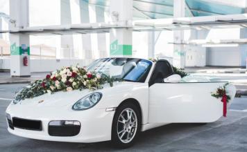 Dekorasi mobil untuk pernikahan lakukan sendiri Pakaian untuk mobil pernikahan