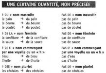 Parafjalët në frëngjisht Parafjalët në frëngjisht me përkthim
