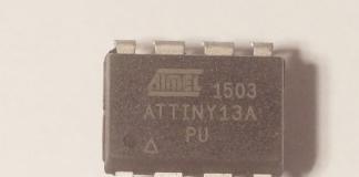 Kohëmatësi miniaturë i kujtesës në mikrokontrolluesin ATtiny13A